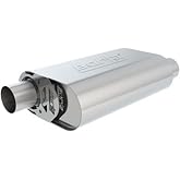 BORLA 400823 CrateMuffler for Chevrolet Small Block Stock Output 283/327/ 350 CID V8 2.5" Offset/Offset 14" x 4.35" x 9.10" Body ATAK.