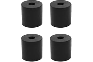 Hosifiy 4Pcs Rubber Spacers, 1"OD x 5/16"ID x 1" Thickness Anti Vibration Pads, Rubber Washers for Bolts, Car, Boat, Home Appliances (25 * 8 * 25mm)
