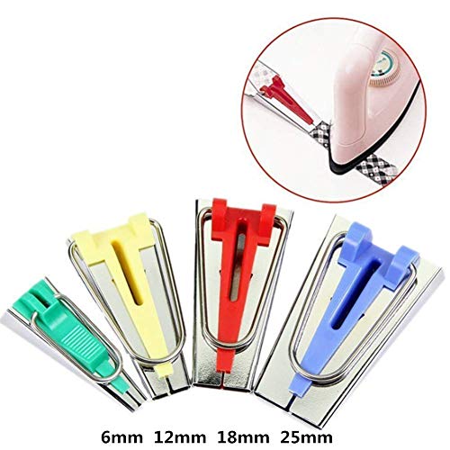 Bias Tape Maker Set 11in1 Single/Double Fold Bias Tape Maker Kit 6MM