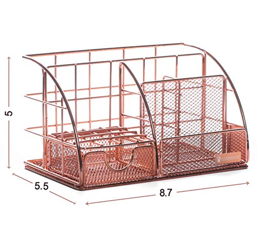 1 Organizer+Supplies+Accessories+Magazine+Rosegold