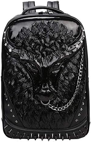 Backpack School Laptop Bag with Chain Nose Ring HN-28