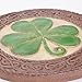 Bits and Pieces - Shamrock Garden Stone - Give The Gift of Luck - Hand Painted Outdoor Garden Décor with Intricate Celtic Knotted Border