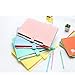FHEAL Expanding File Folders 5 Pockets Plastic Expandable File Jackets A4 Letter Size,4 Color Accordion Folder Document Holder for School Office Travel