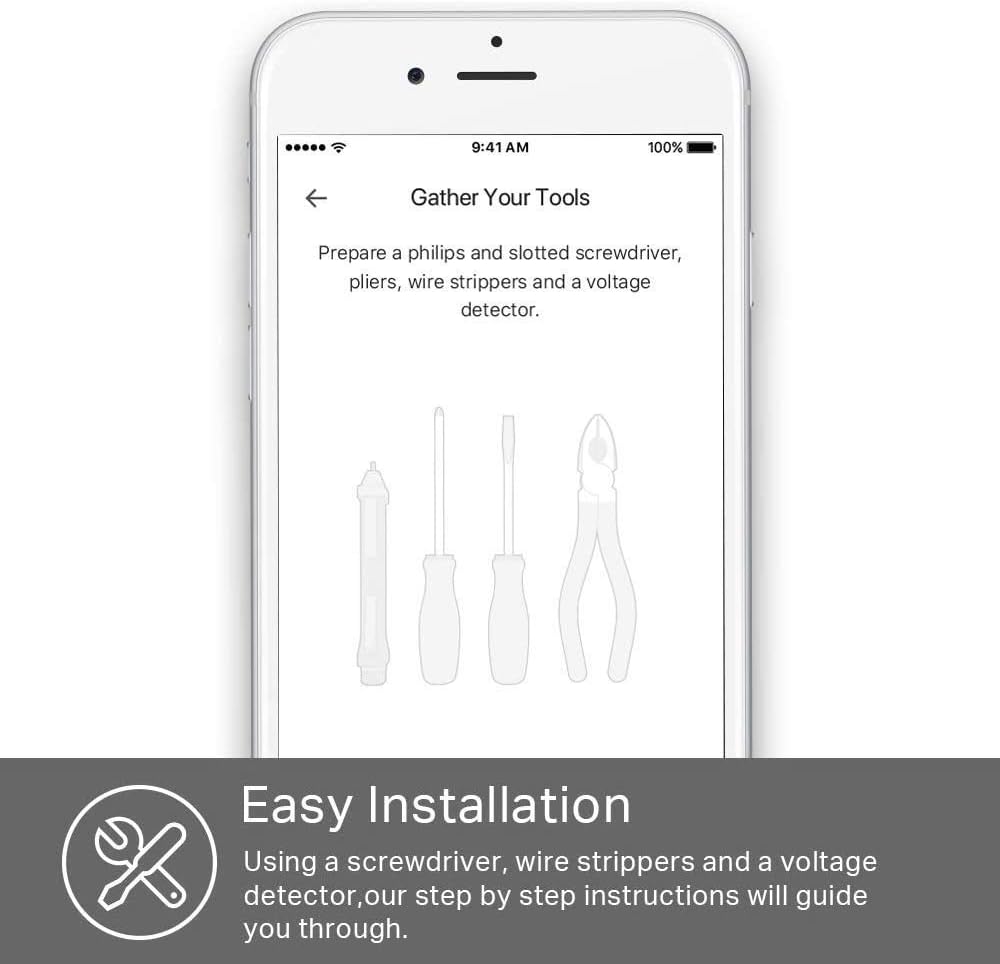 Kasa Smart Plug by TP-Link, In-Wall Smart Home Wi-Fi Outlet Works with Alexa, Echo, Google Home & IFTTT, No Hub Required, Remote Control, UL Certified (KP200) - - 