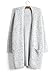 Betteraim Women's Long Sleeve Solid Color Knitted Sweater Cardigan Grey