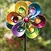 Bits and Pieces - Prismatic Posy Wind Spinner - Decorative Kinetic Wind Mill - Unique Outdoor Lawn and Garden Décor, Lawn Ornament