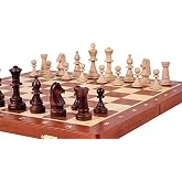 Wooden Tournament Chess Set with Wooden Board and Chess Pieces - Chessmen - European (19" (48cm) - No.5)
