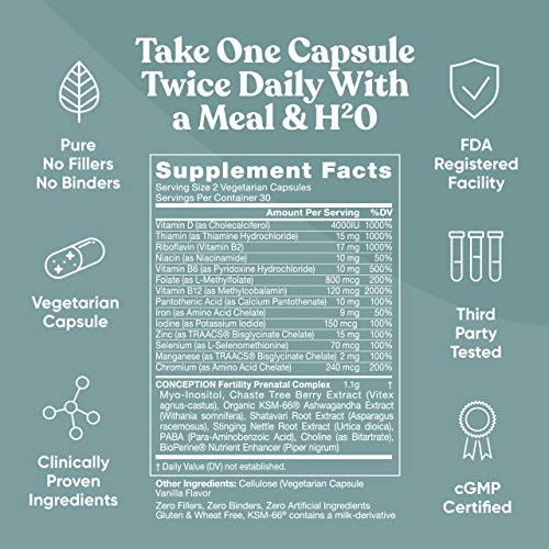 Conception Fertility Prenatal Vitamins Regulate Your Cycle, Balance