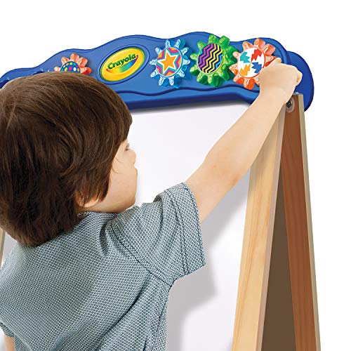 Crayola Draw' N Store Wood Studio Set, Kids Easel, with