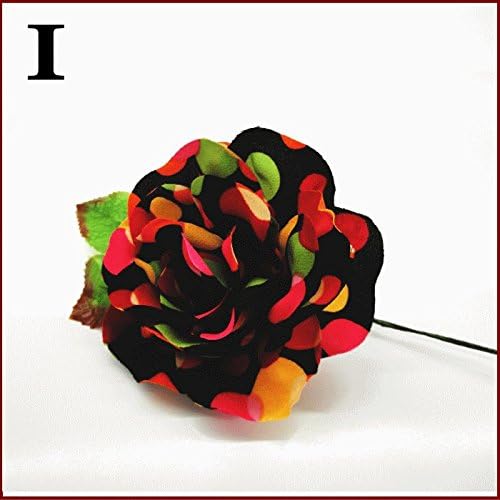 Amazon ｉタイプ スペイン製 フラメンコ ヘッドドレス 大輪バラコサージュ 水玉 葉っぱ付き 個性的見栄えする大きなサイズの薔薇 フラメンコ衣装にぴったり ドット柄の珍しい花 髪飾り ヘアアクセサリー選べるカラー Sk2 I Mika Dress ミカドレス