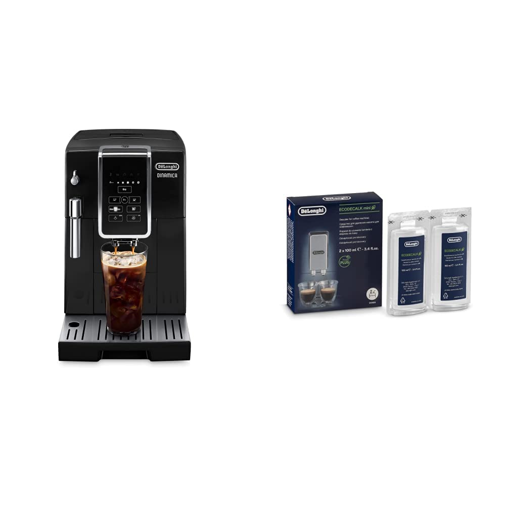 De'Longhi Dinamica Espresso Machine, Black EcoDecalk Descaler (2