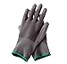 Skytree 7 Pairs Pack, Men's Work Gloves, Gardening Gloves, Comfort Flex Coated, Light Weight, Breathable Nylon Shell, Men's Large Size, (Grey)