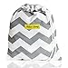 Nursing Cover | Breastfeeding Scarf, Baby Car Seat Canopy, Shopping Cart, Stroller, Carseat Stretchy Covers Unisex Girls and Boys (Gray/White Chevron)