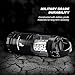 MalloMe 2-in-1 LED Camping Lantern & Flashlight with 12 AA Batteries - Survival Kit Gear for Emergency, Hurricane, Storm, Outage (Black, Collapsible), 4 Pack