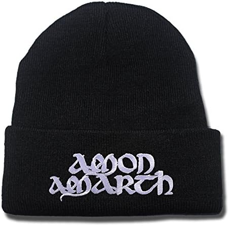 Amon Amarth Band Logo Beanie Fashion Unisex Embroidery Beanies Skullies Knitted Hats Skull Caps