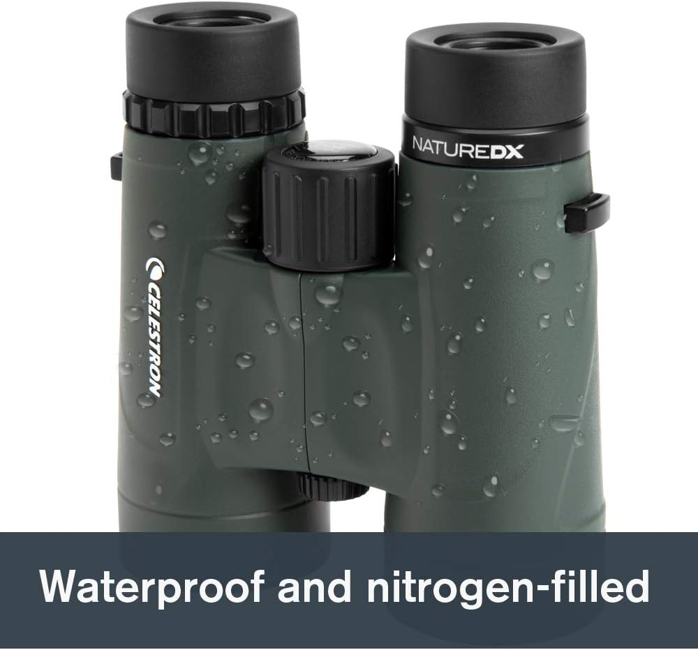 Celestron – Nature DX 8x42 Binoculars – Outdoor and Birding Binocular – Fully Multi-coated with BaK-4 Prisms – Rubber Armored – Fog & Waterproof Binoculars – Top Pick Optics : Celstron Nature Dx : Camera & Photo