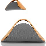 SOMOTOR Bluetooth Speakers, Wood Grain Home Audio CSR 4.0 Super Bass Sound, High end for Gentleman S618