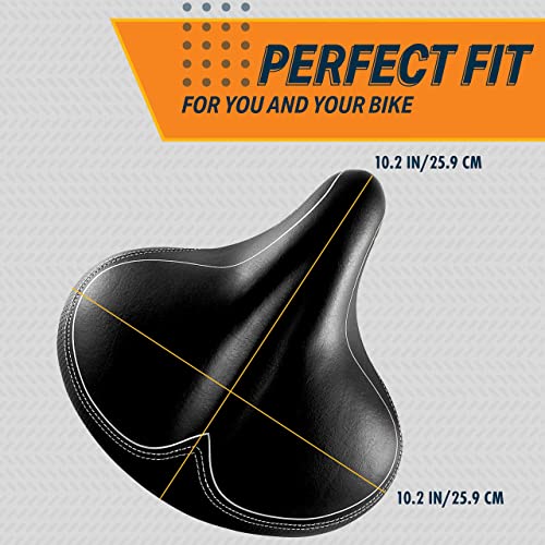Bikeroo Oversized Bike Seat Compatible with Peloton, Exercise or Road