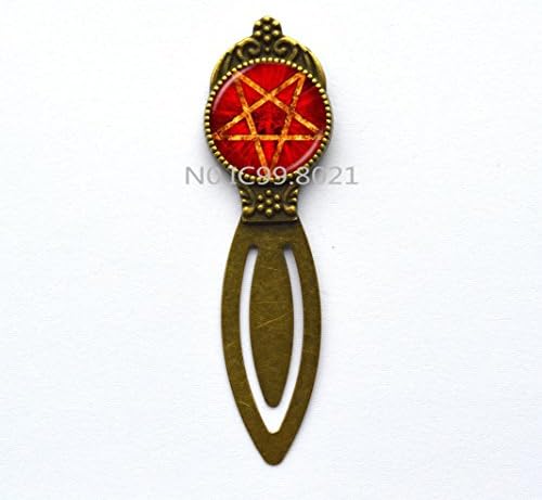 Pentagram Bookmark, Pentagram Bookmarker, Witchy Jewelry, Gothic Jewelry, Grunge Bookmark, Pagan Jewelry, Wiccan Bookmark, Pentagram Jewelry.XT170 (b)