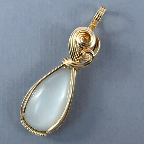 Genuine Moonstone 14k Gold Filled Pendant