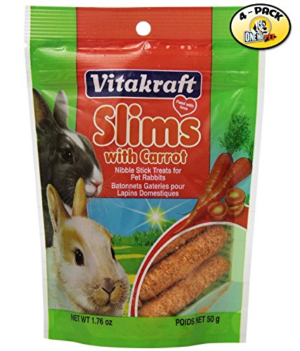 Vitakraft slims with carrot for rabbits - 4 pack