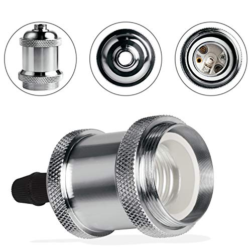 DiCUNO Vintage E26 Lamp Socket, Edison Retro Pendant Lamp Holder