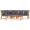 vidaXL-Muebles-de-Jardin-5-Piezas-Cojines-Mobiliario-Exterior-Hogar-Cocina-Terraza-Silla-Mesa-Asiento-Suave-Respaldo