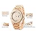 Bewell 100BG Wooden Watch Analog Quartz Light Weight Vintage Wrist Watch for Men (Maplewood)
