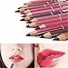 Mefeir 12pcs Women's Professional Makeup Lipliner Waterproof Lip Liner Pencil Set
