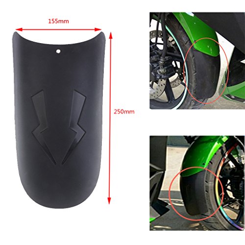 Dolity Universal Front Wheel Splash Mud Guard Extension Fender Extender for Motorcycle
