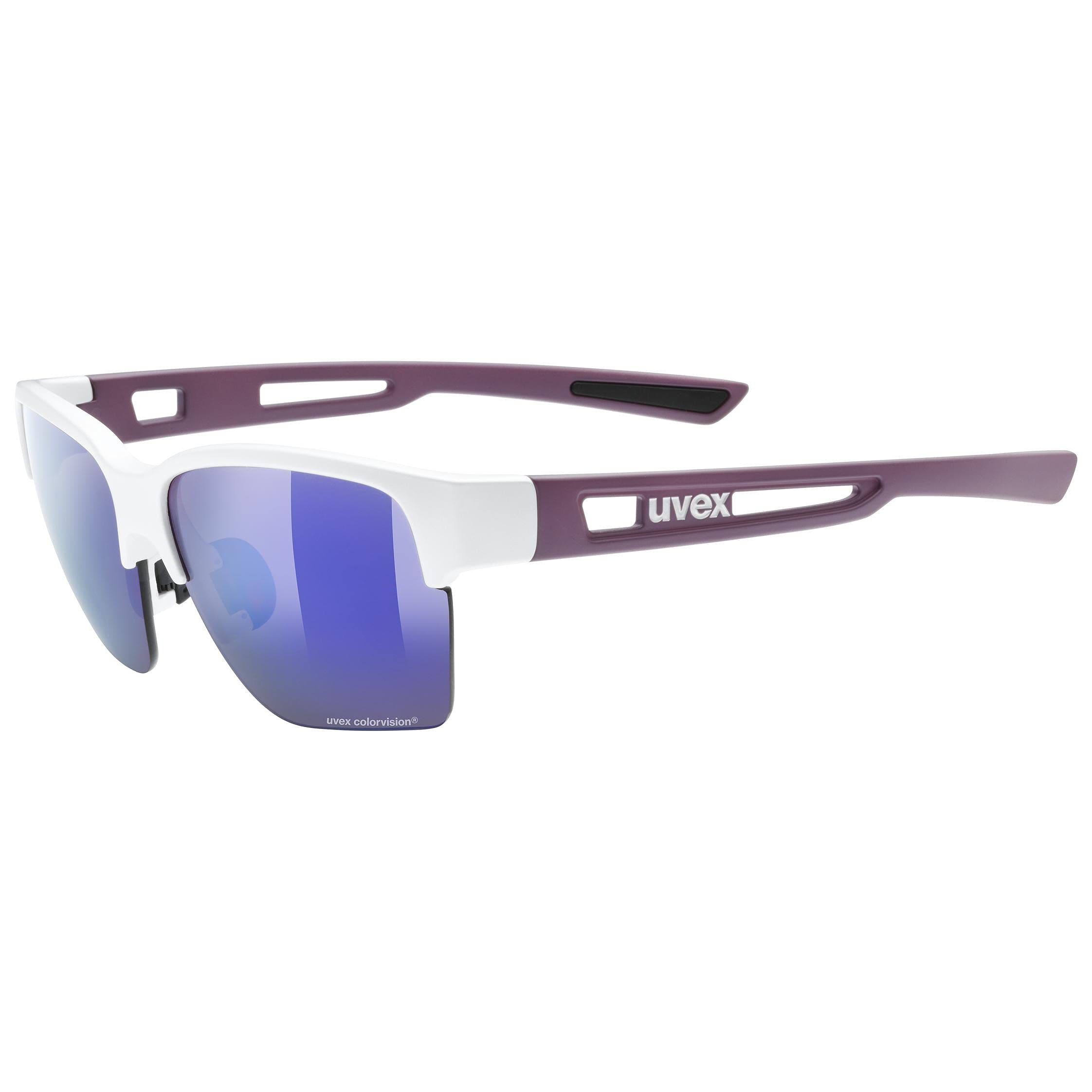 uvex Sportstyle 805 CV - Outdoor Glasses for Men and Women - Contrast Enhancing - Mirrored Lenses - Pearl Prestige Matt/Plasma - One Size — image 1