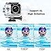 Acekool 4K WIFI Sports Action Camera Ultra HD Waterproof DV Camcorder 16MP 170 Degree Wide Angle 2 Inch LCD Screen with 2 pcs Batteries (Sliver)