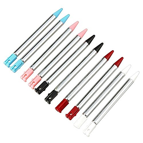 image for yueton Pack of 10 Retractable Replacement Metal Stylus Touch Pen, Comp