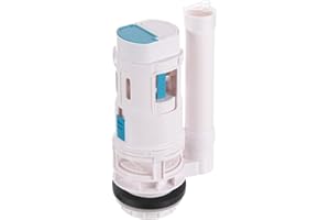 uxcell Toilet Flush Valves, 2 Inch Dual Flush Valve Split Push Button Toilet Bottom Inlet Fill Valve Toilet Replacement Parts
