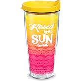 Tervis 1319373 Margaritaville - Kissed By Sun Insulated Tumbler with Wrap and Lid 24 oz - Tritan Clear