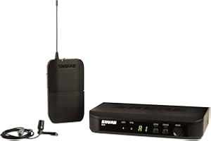 Shure BLX14/CVL UHF Wireless Microphone System - Perfect for Interviews, Presentations, Theater - 14-Hour Battery Life, 100m 