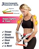 Doris Kids Arm Workout Machine Upper Body Resistance Excerise 3 System Resistance Training Bands Women Tones Strengthens Arms Biceps Shoulders Chest