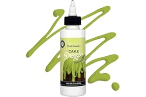 Pistachio-Flavored Cake Drizzle by Chefmaster, Edible Cake Drip Frosting for Decorating, Drip for Cakes, Cupcakes, Cookies, Donuts, 5 oz