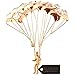 24K Gold Plated Parachutist Ornament Made with Genuine Matashi Crystals