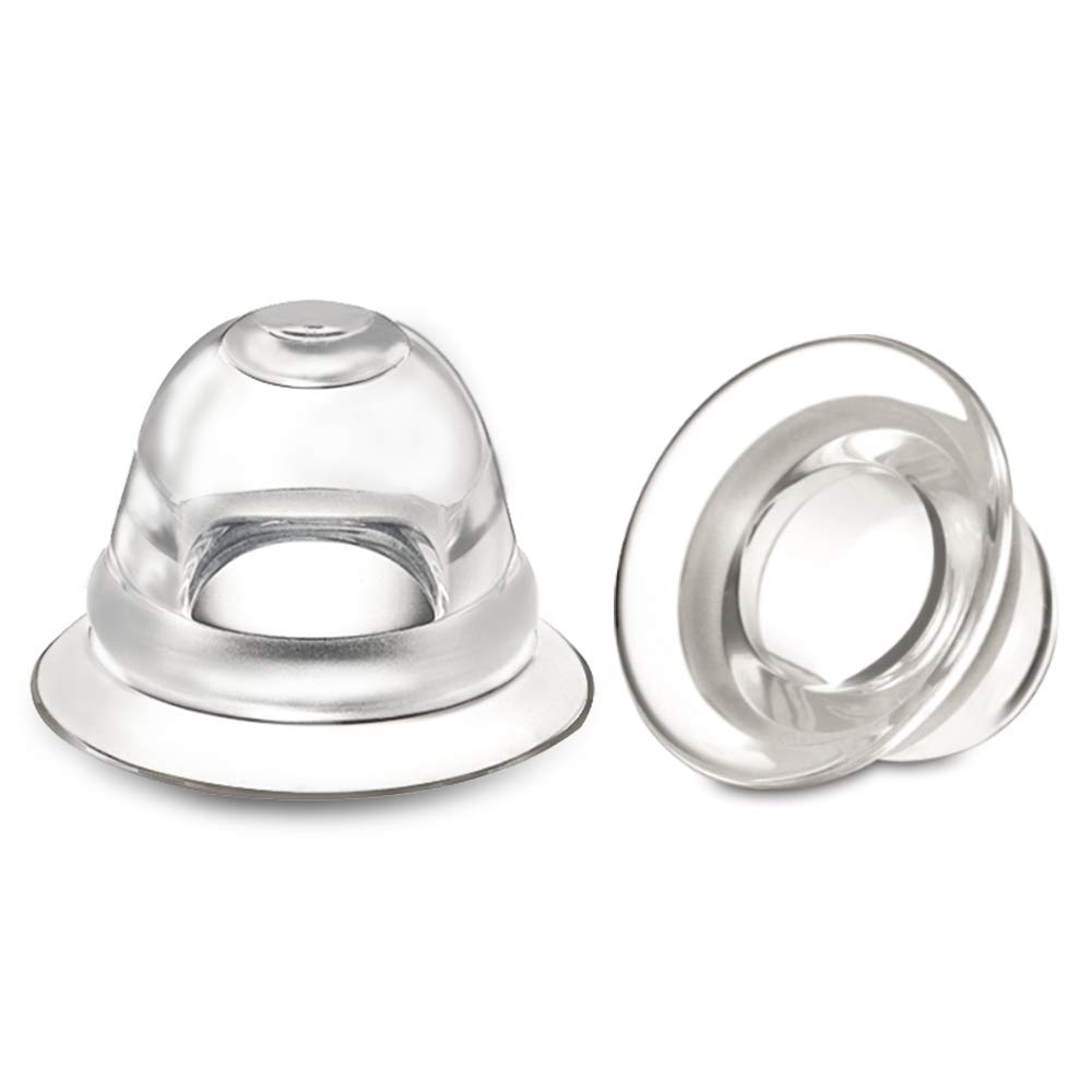 Welnove 4 PCS Invisible Nipple Cup Suckers Nipple Shield Pullers for Assist Nipple Everter, Correction Flat and Inverted Nipple