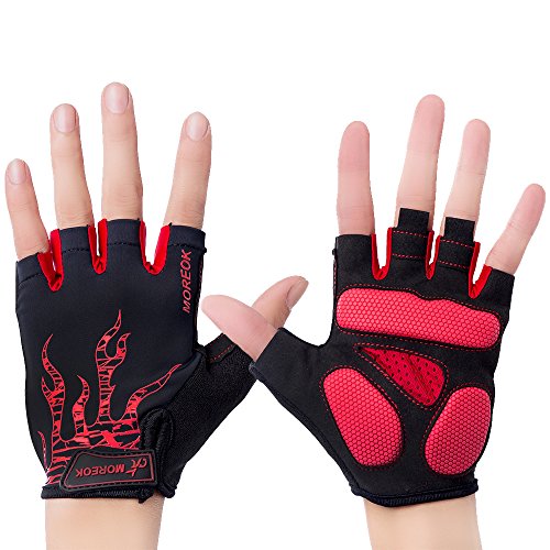 Biking Gloves,Bicycle Gloves,Cycling Gloves Half Finger Bike Gloves Mountain Bike Gloves For Men / Women 5mm Gel Pad Shock-absorbing Breathable Motorcycle Gloves,CoolWind