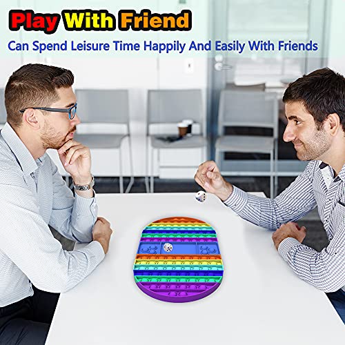 XEVFITN Big Size Pop Game Board Fidget Toy Jumbo Rainbow Push Bubble Sensory Popper Fidget Toys Extra Large Giant Mega Huge Toy for Autistic Special Needs Anxiety Stress Relief ​Kids Girls Boys