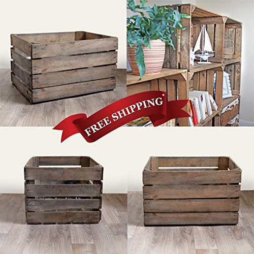 Pallet of 12 Rustic Vintage Apple Crates Amazon.co.uk Garden & Outdoors