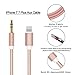 iPhone 8 Aux Cable, Yeebline iPhone 8 Plus iPhone 7 Lightning to 3.5mm Audio Adapter [Aluminum Shell, Nylon Braided] Trusted Car Stereo Aux Cord Supports on iOS 11 - Rose Gold