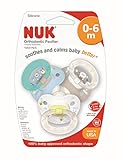 NUK Orthodontic Pacifiers, 0-6 Months, Boy, 3 pk