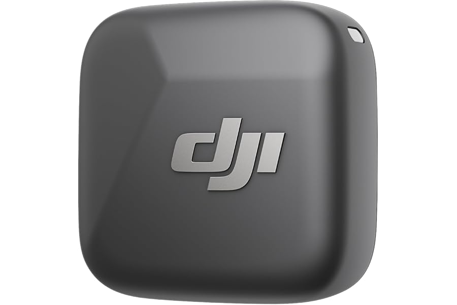 DJI Mic Mini Wireless Lavalier Microphone Transmitter (Infinity Black), Ultralight, for DJI Action 5 Pro/Osmo Pocket 3, Noise Cancelling (Renewed)
