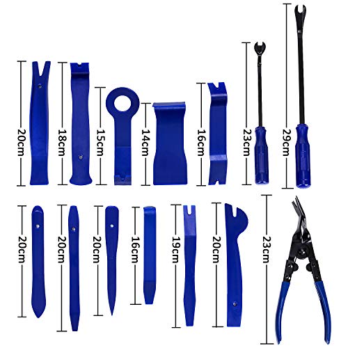 image for TLEEP 19 Pieces Car Panel Removal Tools Kit,Auto Trim Door Panel Windo