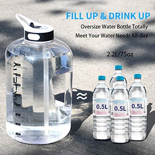 128OZ/1 Gallon Water Bottle with Straw Motivational Water Bottle with Time Marker, Large Water Bottle 128 Oz Water Bottle, Big Water Jug for Sports Water Bottles 9 516rCB6Uk5L. AC