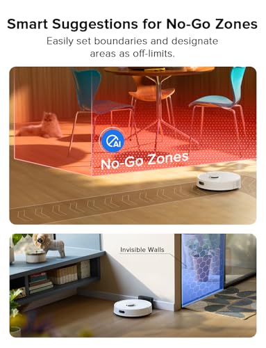 roborock Q7 L5 Robot Vacuum and Mop Combo, 8,000Pa Suction, Upgraded from Q5 Pro, Dual Anti-Tangle System, LiDAR Navigation, No-Go Zones, Self-Charging Robotic Vacuum Cleaner, White