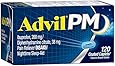 Advil PM (120 Count) Pain Reliever / Nighttime Sleep Aid Caplet, 200mg Ibuprofen, 38mg Diphenhydramine